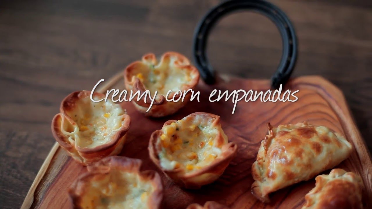 Creamy corn empanadas Video recipe YouTube