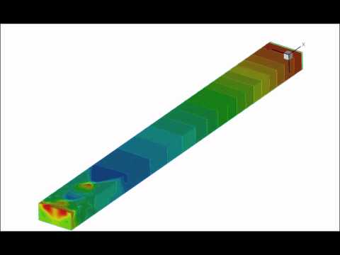 Viscous shock wave reflection in 3D rectangular shock tube