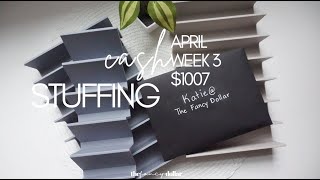 Cash Stuffing $1007 | April 2024  Week 3 | HAPPY MAIL