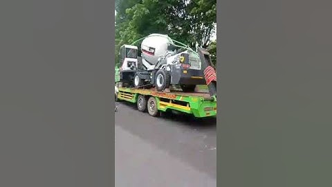 Daswell 4m3 Self Loading Mixer delivery to geothermal power plant in Lumut Balai-South Sumatra