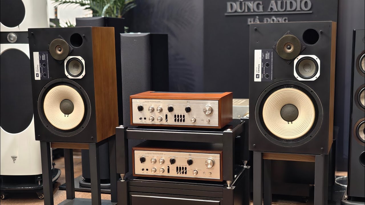 💥Combo nghe nhạc cực hay cực chuẩn. Amply luxman l309v và loa JBL l100 Century chéo.