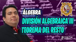 ÁLGEBRA ✔ Teorema del resto 📐 [CICLO FREE]