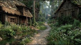 The Quiet Path Through the Village | Medieval Fantasy Music & Animated Ambience