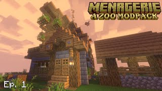 Getting started! || Minecraft: Menagerie (Modded Survival) ||