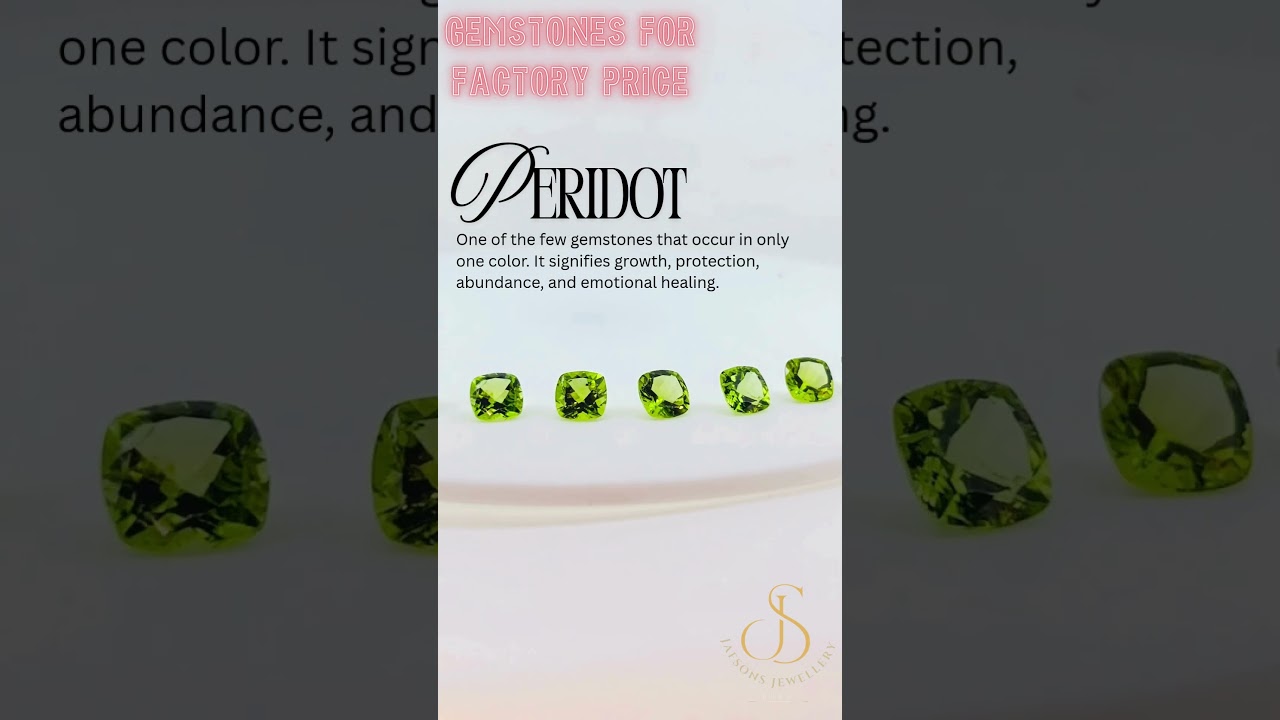 Peridot Gemstones for Factory Price