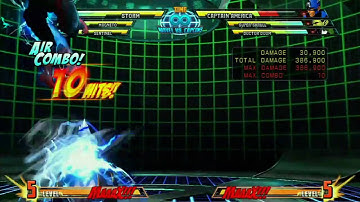 MvC3: Storm - Combo 02 - Lighting Attack Loop!