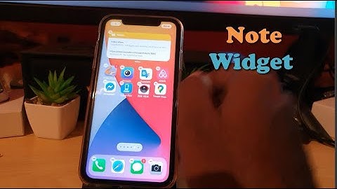 How to Add Notes Widget IOS 14