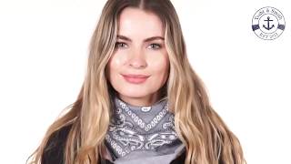 Yacht Smith 22X22 Inch Cotton Red Paisley Bandanna