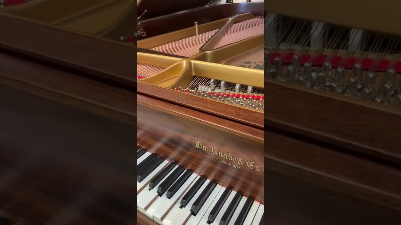 Recently restored Wm.Knabe Grand Piano w/ QRS PNOmation III