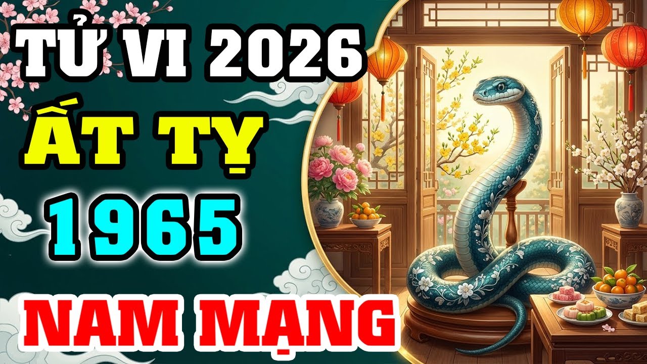 Luận Giải Tử Vi 2026 Tuổi Ất Tỵ 1965 Nam Mạng: Hóa Giải Thái Bạch, Đón Tài Lộc Viên Mãn