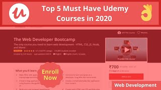 Top 5 Udemy Web Development Courses ||  You Should Buy in 2020