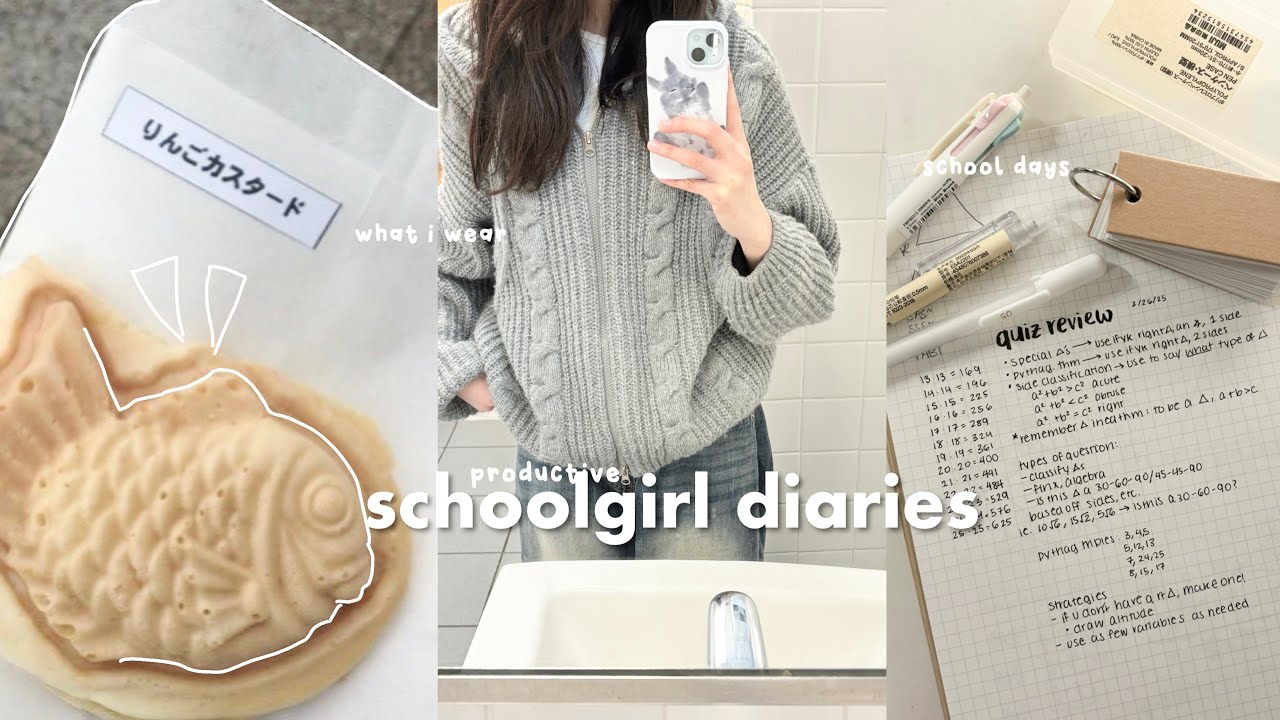 schoolgirl diaries: productive, what i wear, hanging out with friends, life as a student