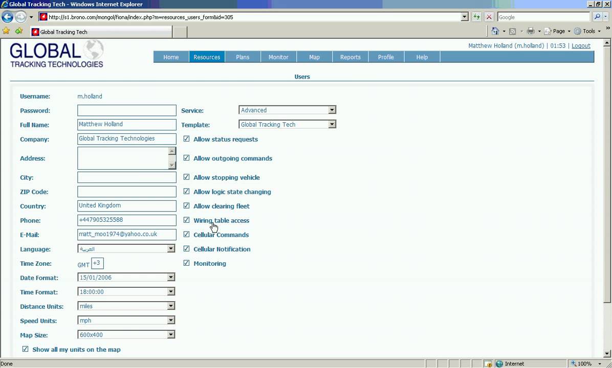 GPS Tracking Software Demo 7 - Setting Up Users In GPS Tracking System