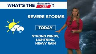 Weather Impact Alert: Weather Impact Alert: Extreme heat and strong storms on Friday