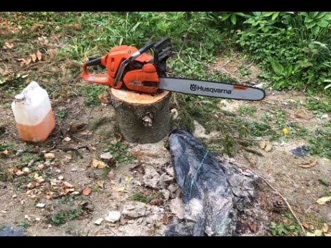20 Inch X-Force Bar on Husqvarna 545 - YouTube