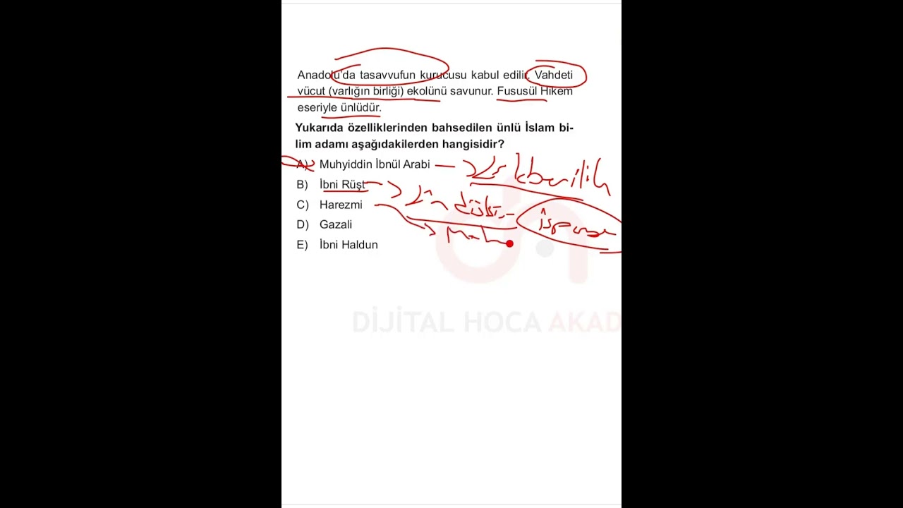 ÖSYM Tahmin Sorular