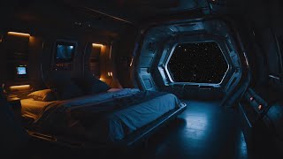 Spaceship Ambience  Sleeping Cabin | Brown Noise With Deep Bass | 4k