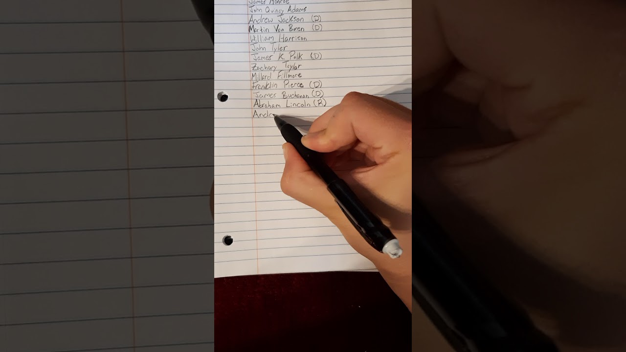 ASMR Listing US Presidents