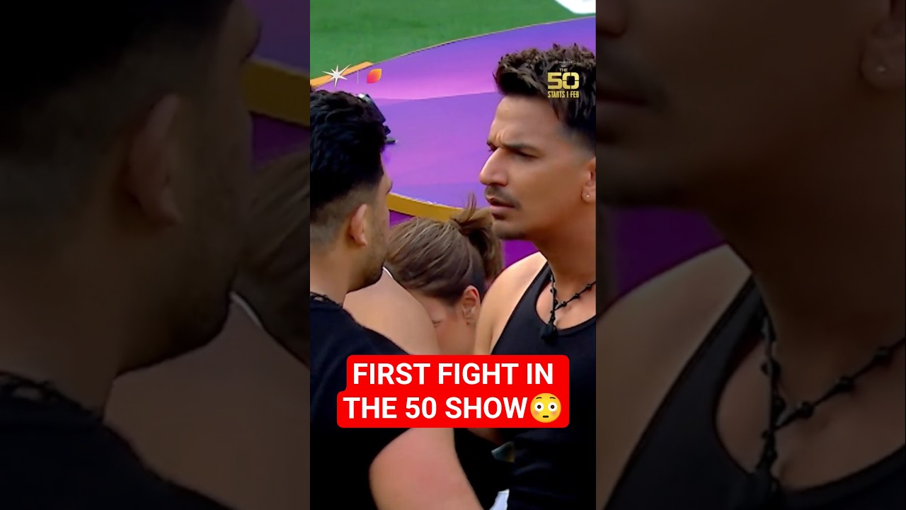 First Physical Fight in The 50 Show 😱