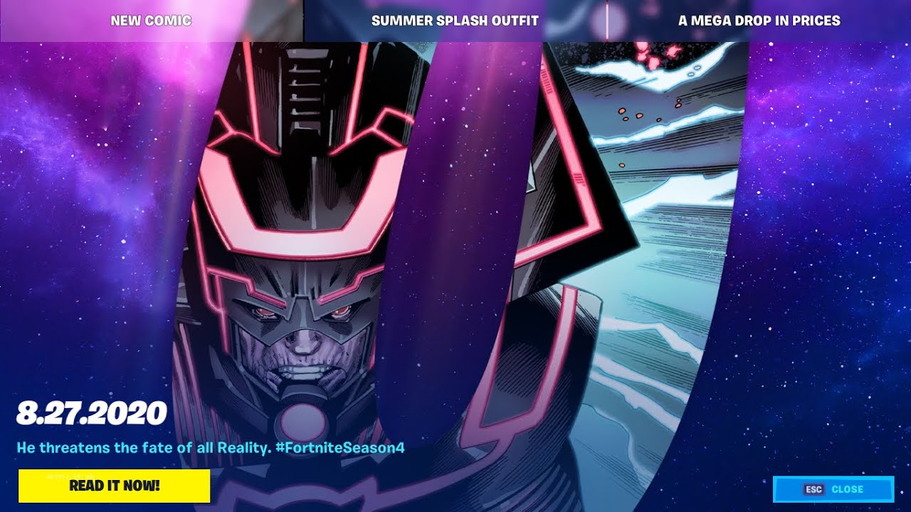 MARVEL COMIC BOOK IN FORTNITE PAGE 7-8 (PART 4) CHAPTER 2 SEASON 3 # CHAPTER 2 SEASON 4 TEASER