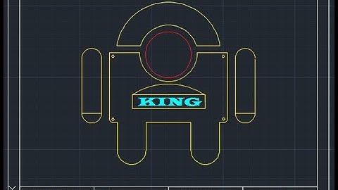 Basic Autocad Drawing | Robot with colors| Autocad for Beginner