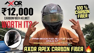 Axor Apex Gloss Carbon Fiber Helmet Unboxing& Review Better Then Other Helmet