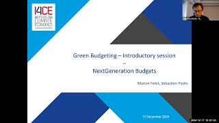 Next Generation Budgets - Aligning public budgeting with climate neutrality goals