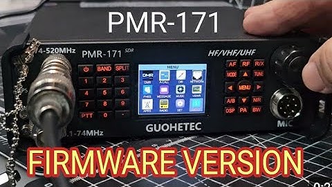 Guohetec PMR171 - Firmware Version