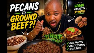 I made GROUND BEEF out of PECANS 😂🌱