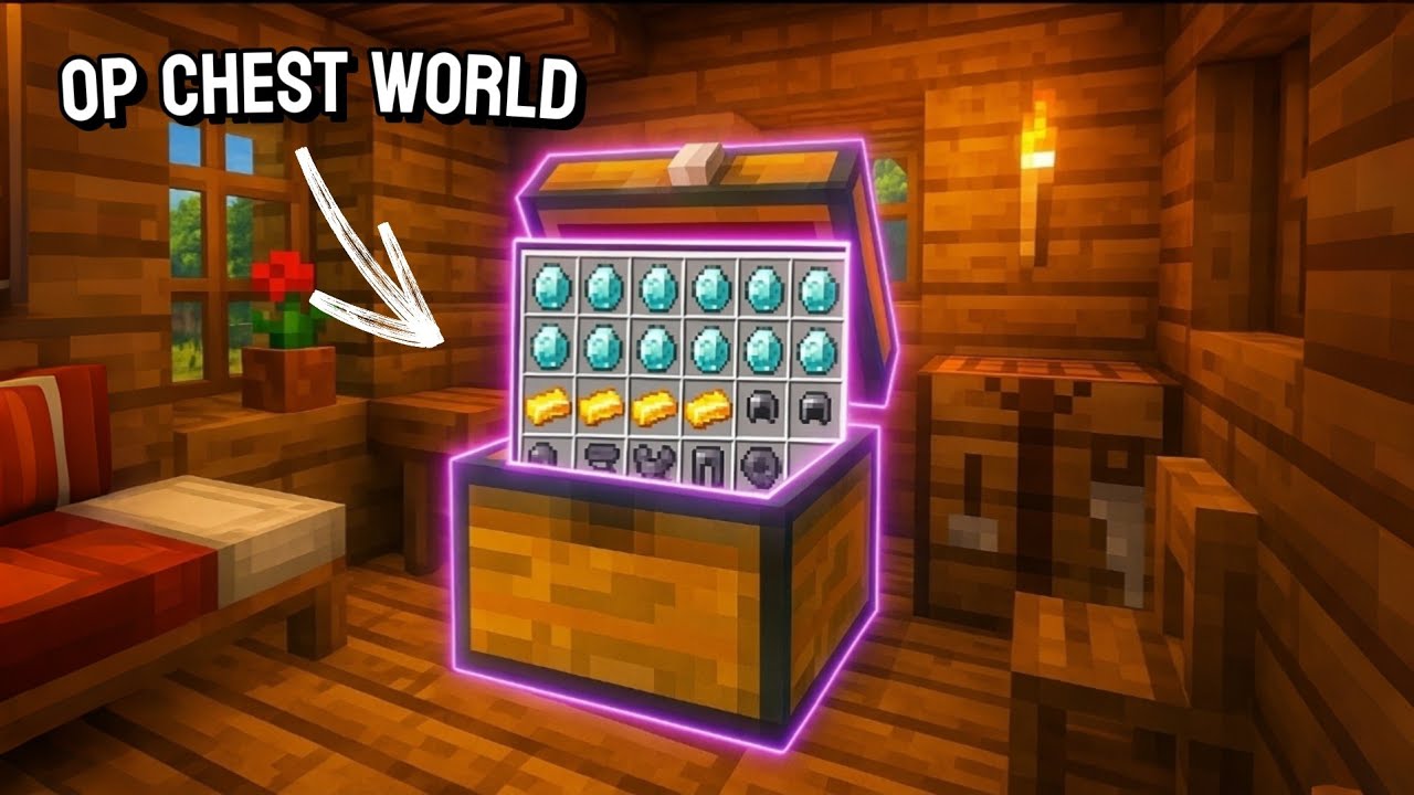 Op Chest World ||Minecraft - YouTube
