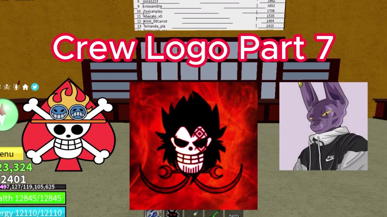 Crew Logo in BLOXFRUITS (ID Included each photo) 