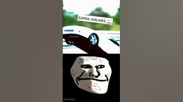 Normal Supra airlines VS real supra airlines □#supramk4 #exhaust #Troll CARXEDIT