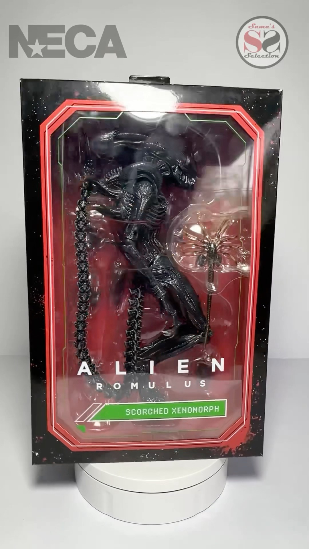 NECA Scorched Xenomorph (未開封品:外箱ダメージ有り) NECA Alien Romulus - Ultimate Scorched Xenomorph 9