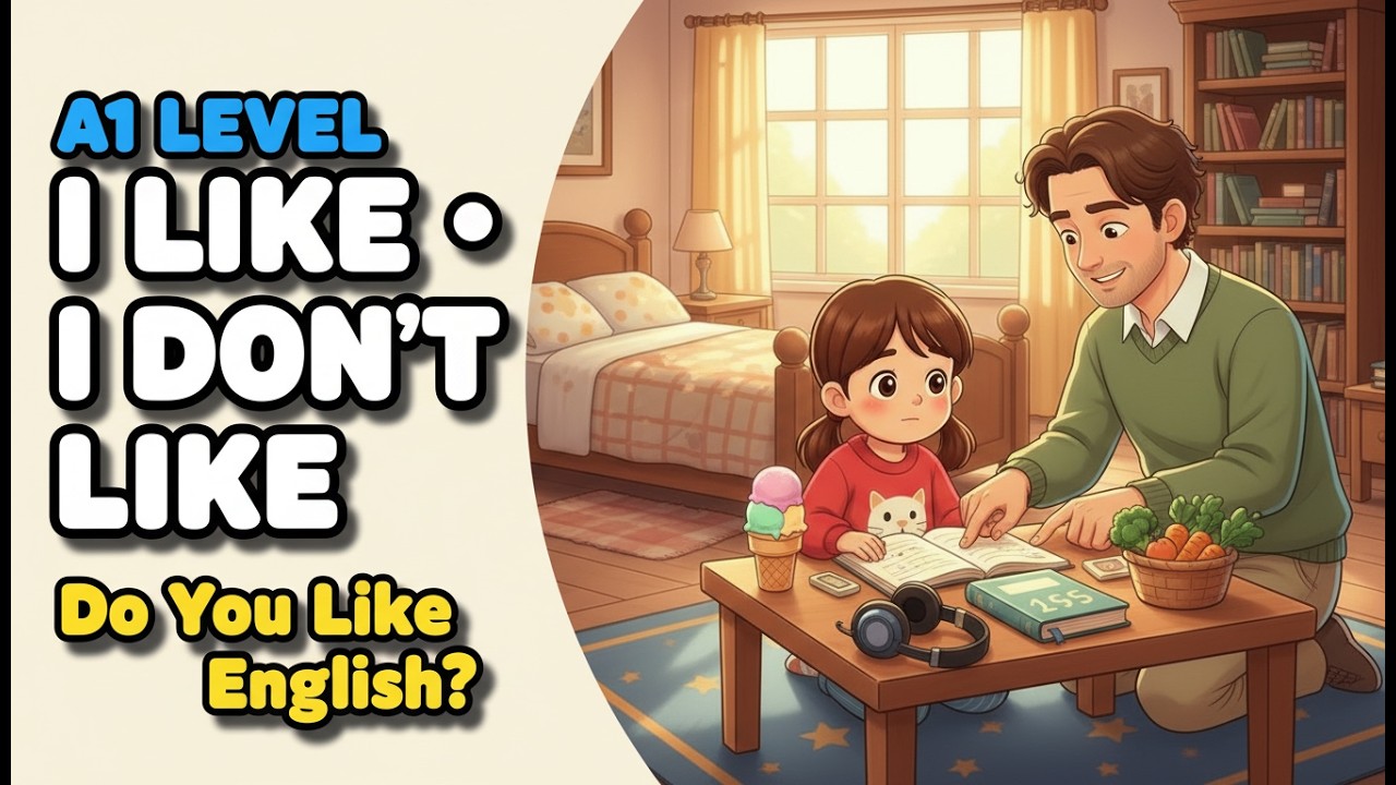 Likes and Dislikes Made Easy 💛 | Present Simple Conversation | Slow English for Beginners