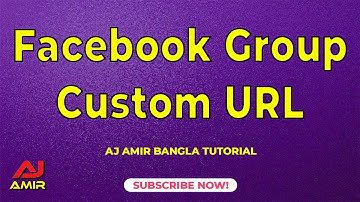 How To Set Custom URL For Facebook Group | ফেসবুক গ্রুপ কাস্টম ইউআরএল | AJ Amir Bangla Tutorial