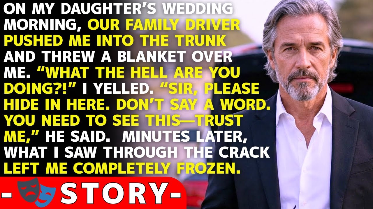 “Don’t Say A Word. Trust Me.” The Driver Pushed Me Into The Trunk On My Daughter’s Wedding Morning.