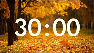 30 Minute Autumn Timer with Relaxing Music for Classroom⏰