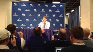 John Calipari speaks after UK's 79-54 win over Georgia on Saturday.