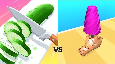 perfect slices vs popsicle stack noobvsprovshacker all max level iOS trailer gameplay #satisfying