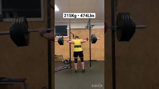 tomigains Squats 215Kg•474Lbs x2
