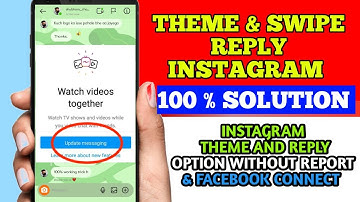 100% SOLUTION Instagram REPLY & THEME Not Showing | how to apply instagram theme and reply on Insta