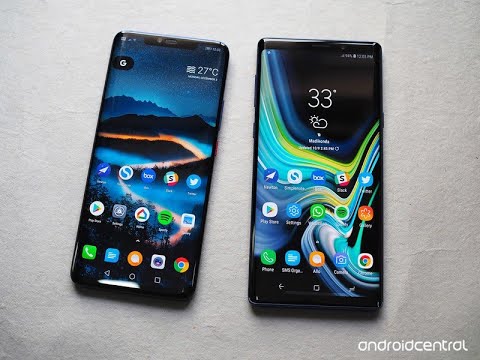Samsung Galaxy Note 10 + vs Huawei Mate 20 Pro - YouTube