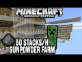 Creeper (Gunpowder) Farm V3 50 Stacks/h Showcase Minecraft Bedrock 1.14
