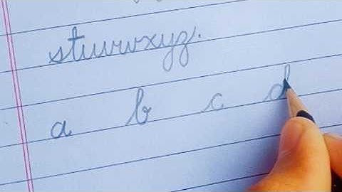 Write All Lowercase Letters in Cursive | Lesson 3