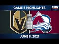 NHL Game Highlights | Golden Knights vs. Avalanche - Jun. 8, 2021