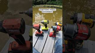 Worlds first underwater Impact testing #DeWalt #craftsman #hilti #ryobi