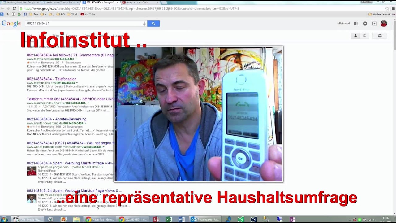 Wer Ruft Mich An Deutschland Wer ruft an 062148345434 Haushaltsumfrage - YouTube