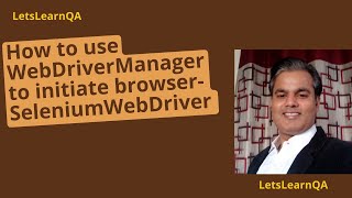 How to use WebDriver Manager to initiate browser in Selenium WebDriver (Hindi)