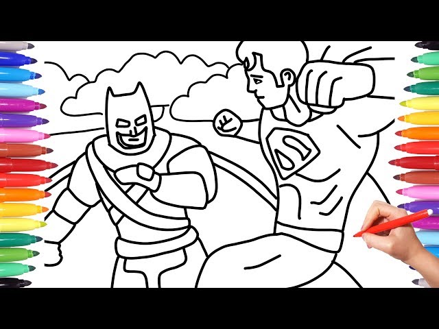 Jogo Batman vs Superman Coloring no Jogos 360