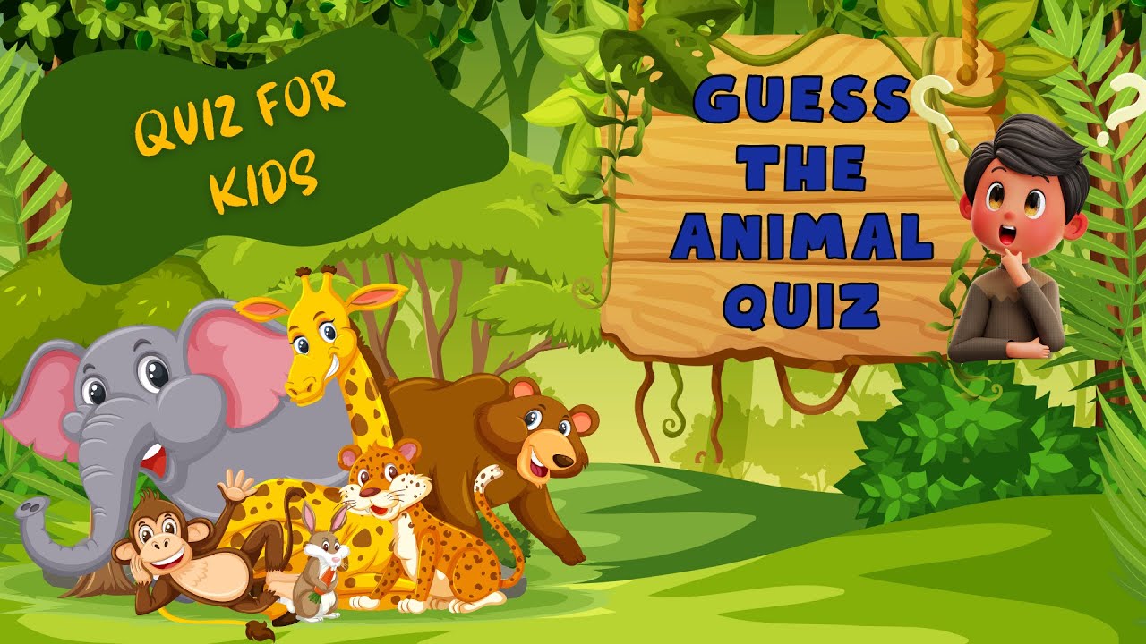 Guess the Animal in 10 seconds Quiz for Kids| Quiz for 2,3,4 year old's ...